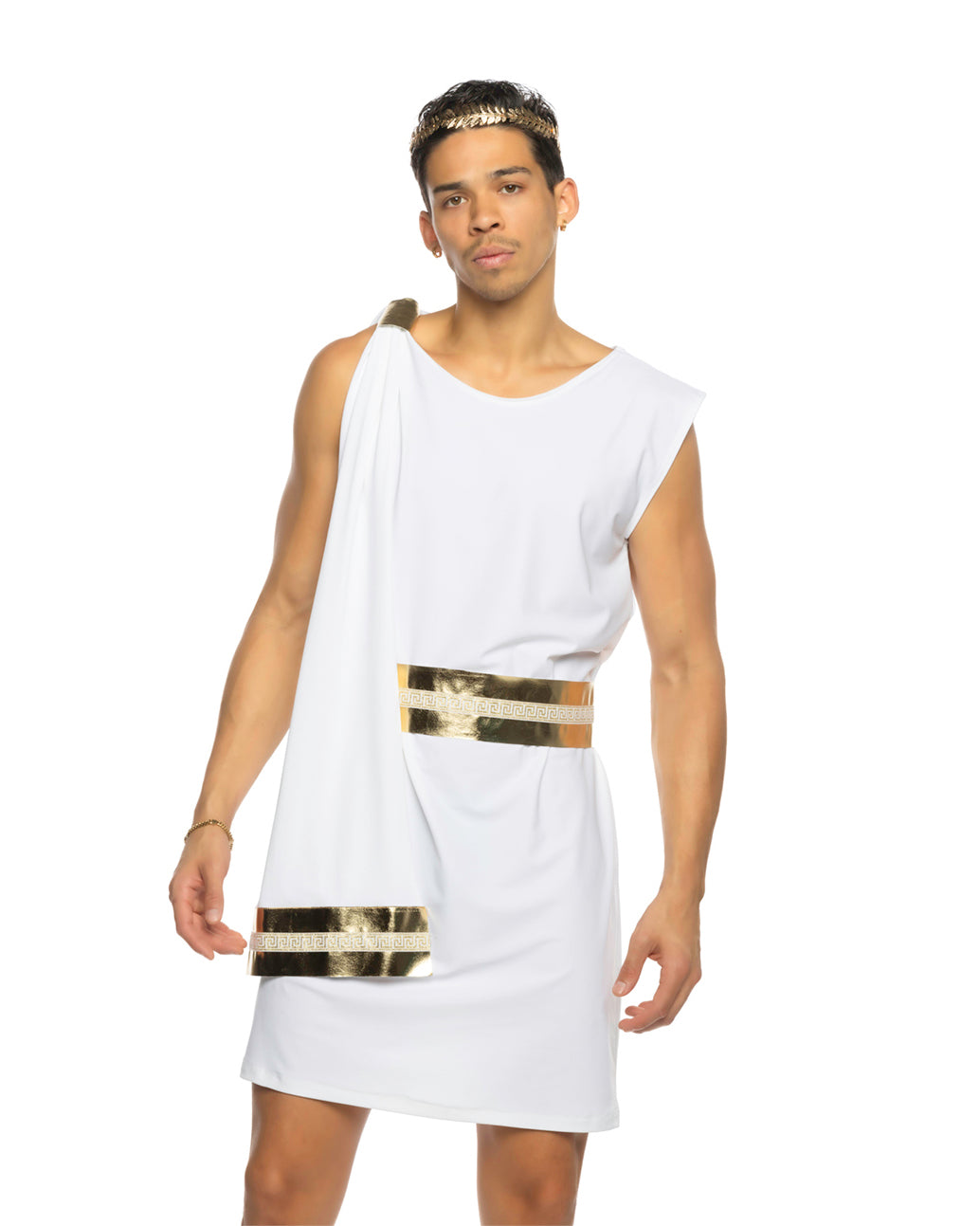 6636 - 2pc Gilded Greek God