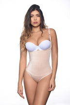 Vedette 107 Evonne Underbust Bodysuit in Bikini Color Nude
