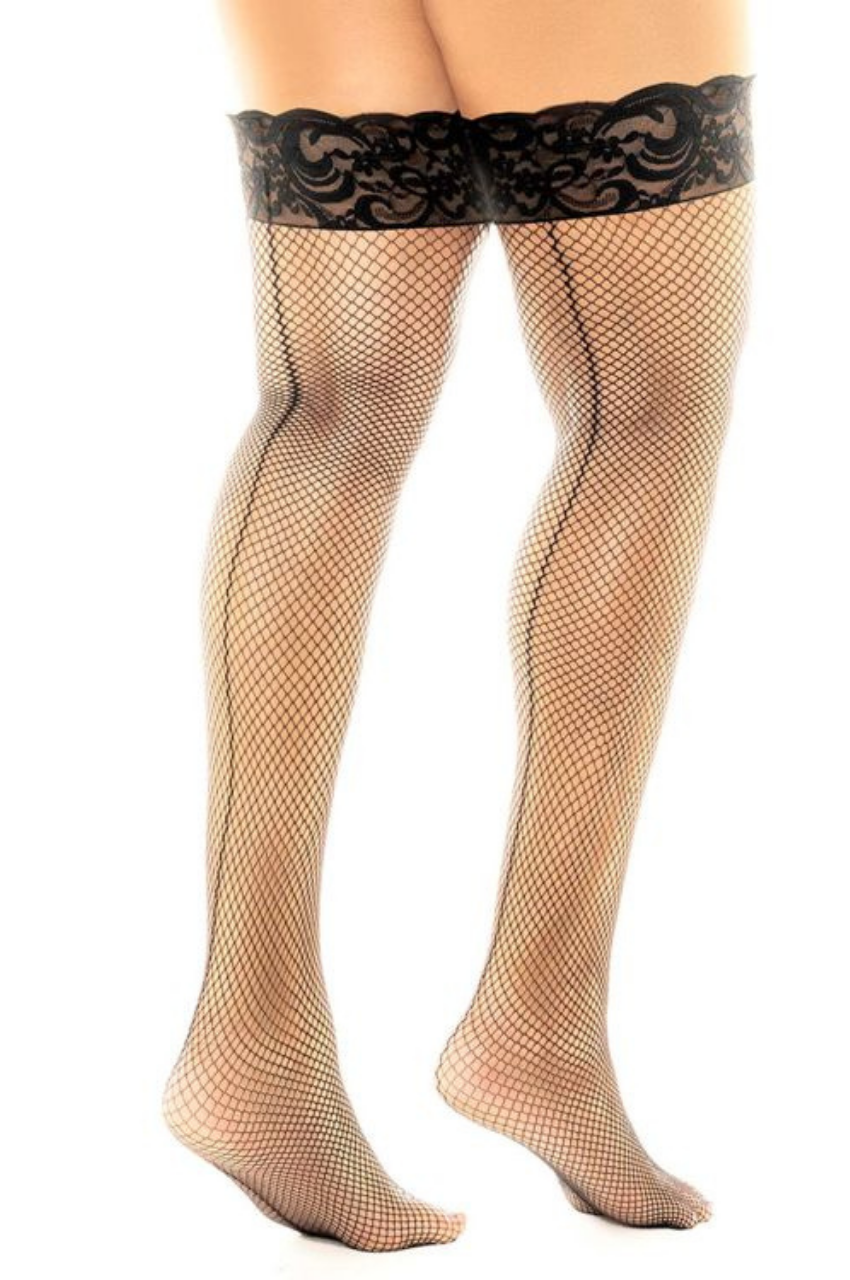 Fishnet Thigh Highs
