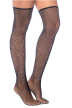 Diamond Fishnet Thigh High Stockings