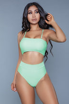 1986 Chanity Swimsuit Neon Green