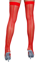 1915 Great Catch Thigh Highs Red