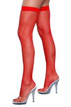 1915 Great Catch Thigh Highs Red