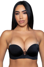 2306 Front Tie Fashion Bra Black