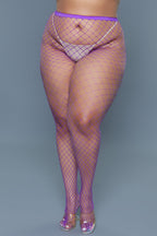 2303 Can't Back Down Pantyhose Purple