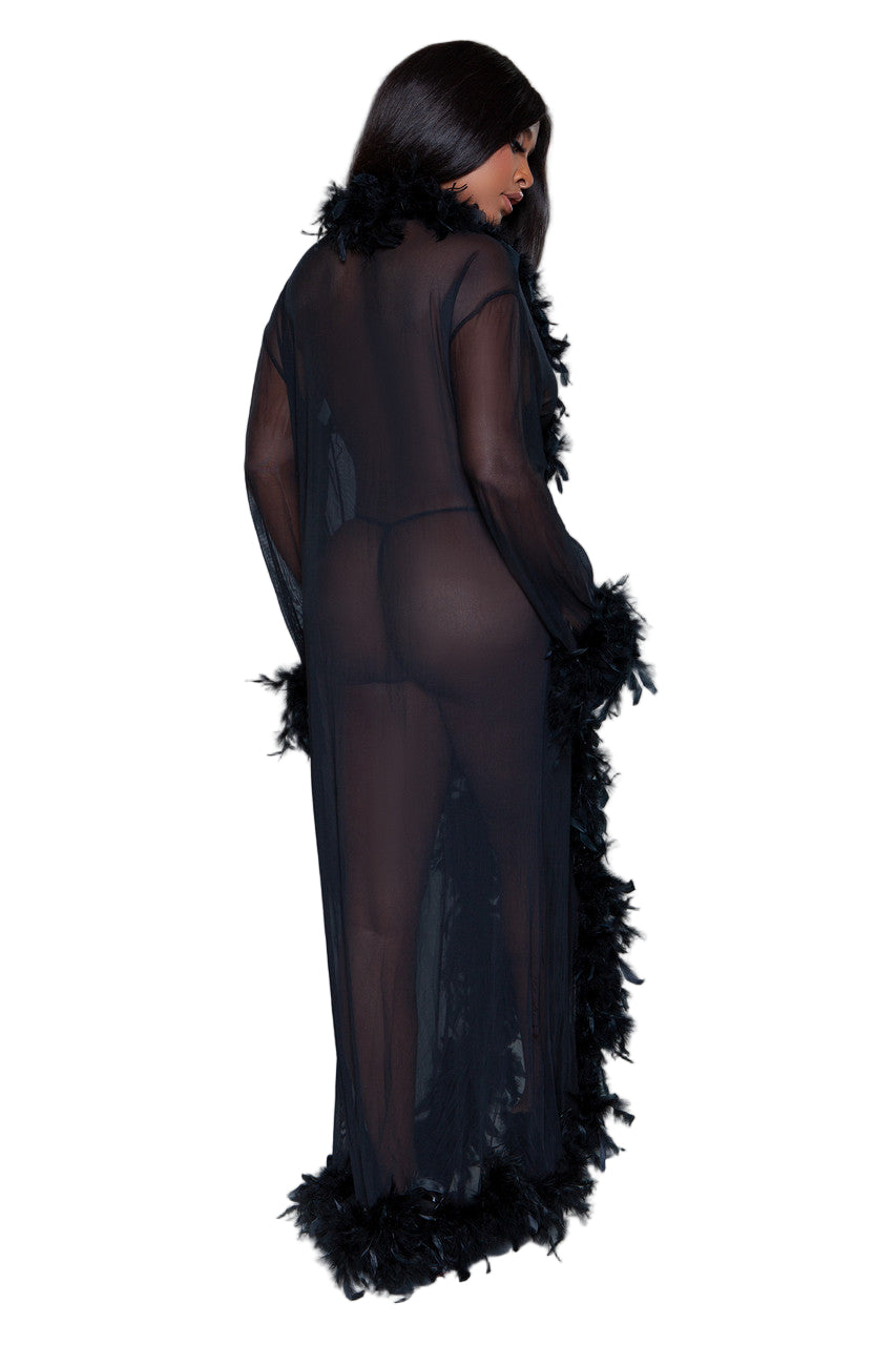 BW834B Glamour Robe Black