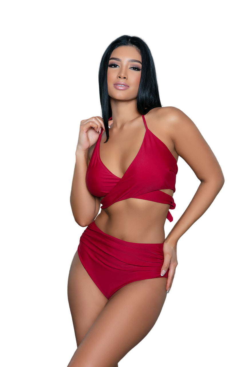 2280 Francesca Swimsuit Maroon