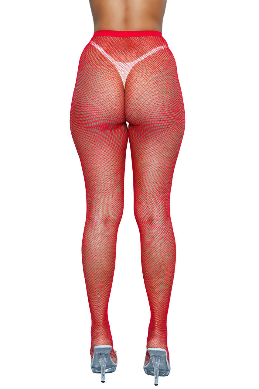 2302 Up All Night Pantyhose Red
