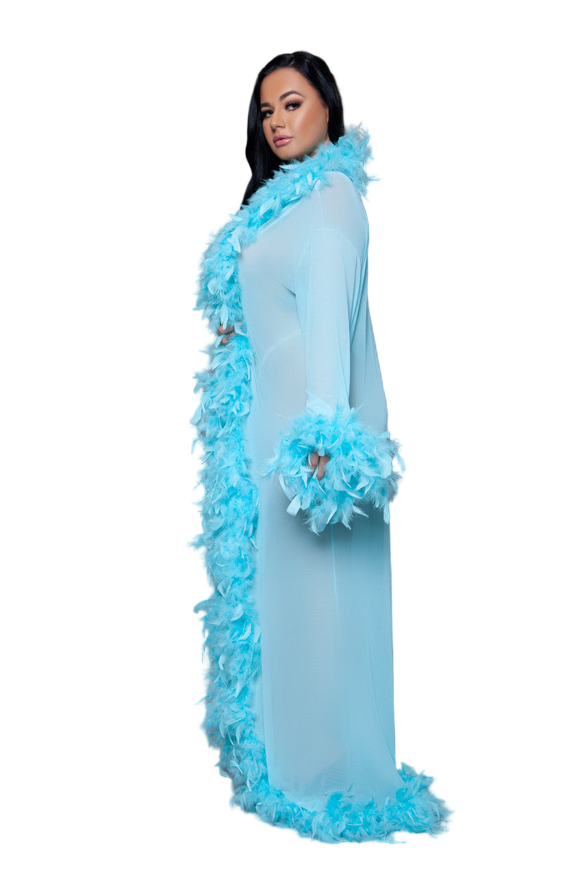BW834TQ Glamour Robe Turquoise