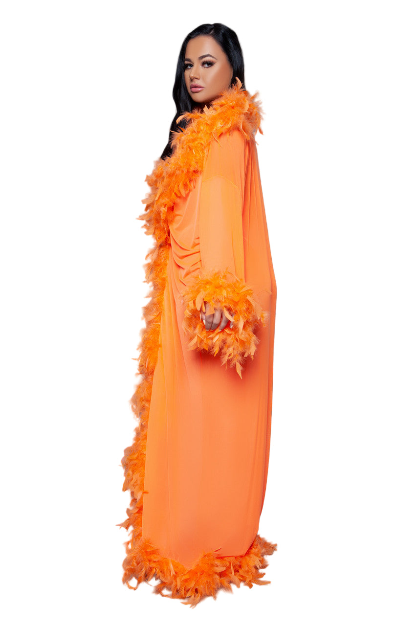 BW834NOR Glamour Robe Neon Orange