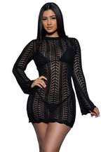 2409 Kinsley Crochet Mini Dress