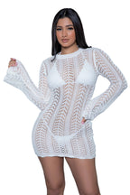 2409 Kinsley Crochet Mini Dress