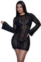 2409 Kinsley Crochet Mini Dress