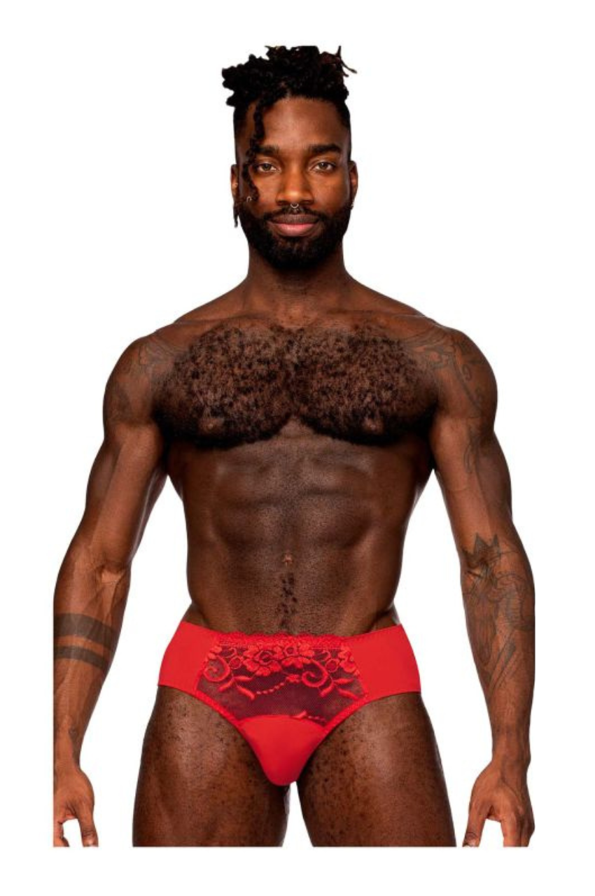 Sassy Lace Bikini Solid Pouch