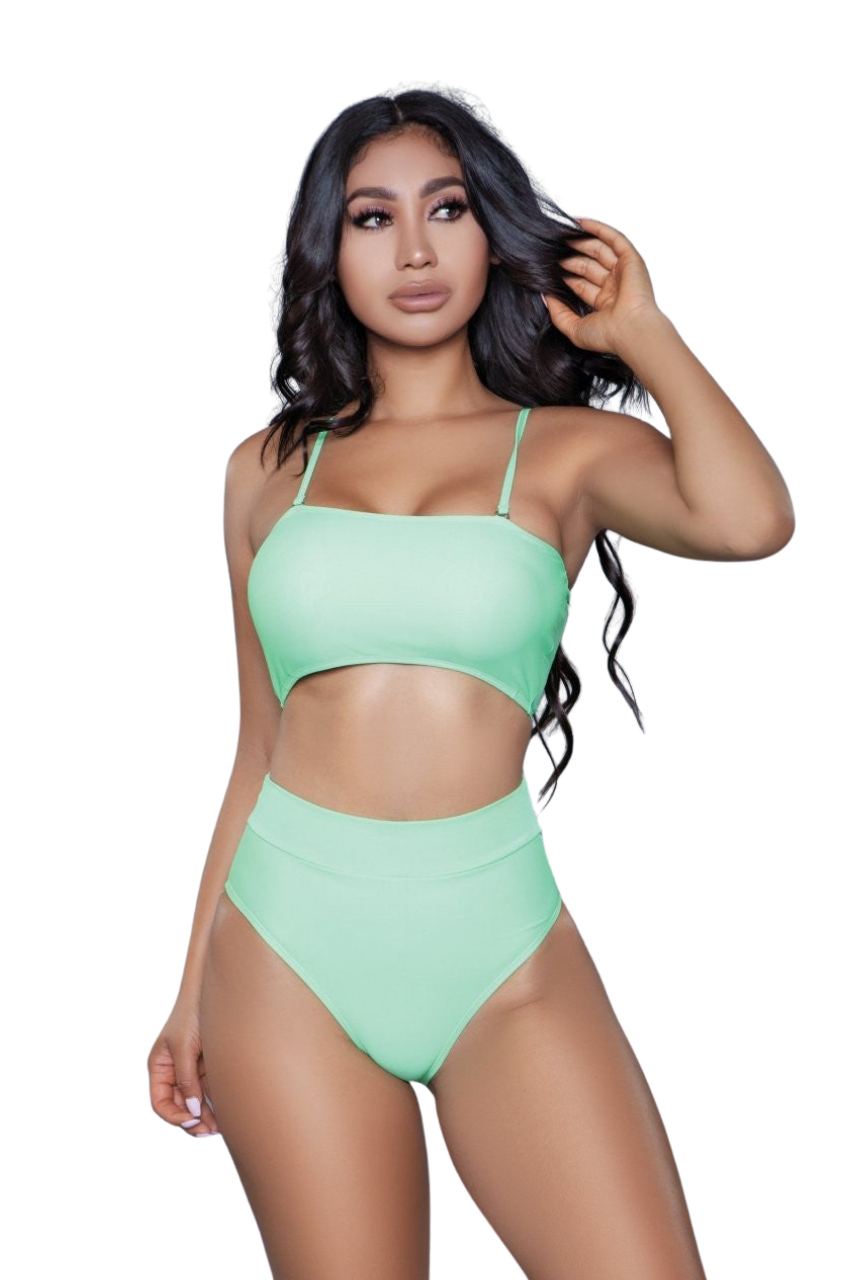 1986 Chanity Swimsuit Neon Green
