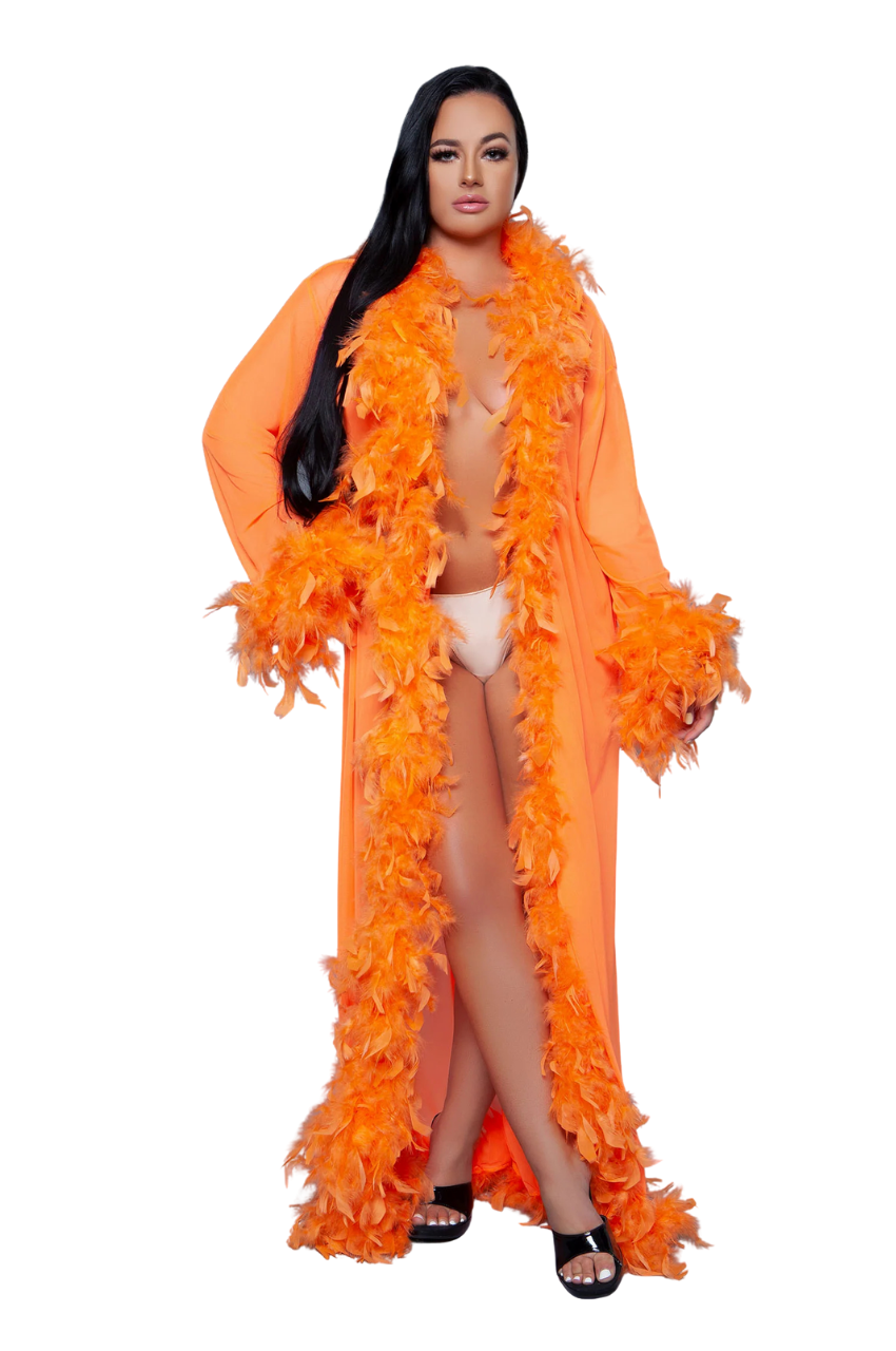 BW834NOR Glamour Robe Neon Orange