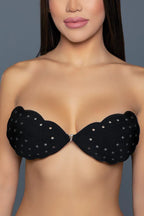 2309 Scalloped Edge Bra Adhesive Black