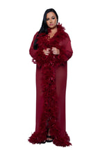 BW834MAR Glamour Robe Maroon