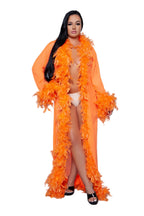BW834NOR Glamour Robe Neon Orange