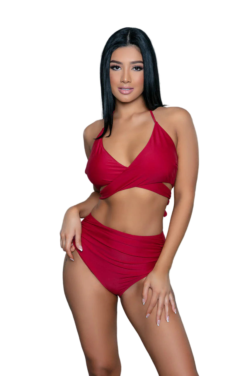2280 Francesca Swimsuit Maroon