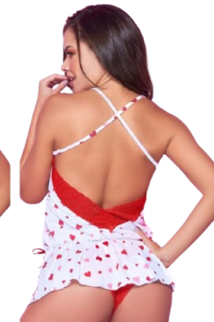 Top and Cheeky Bottoms Pajama Set