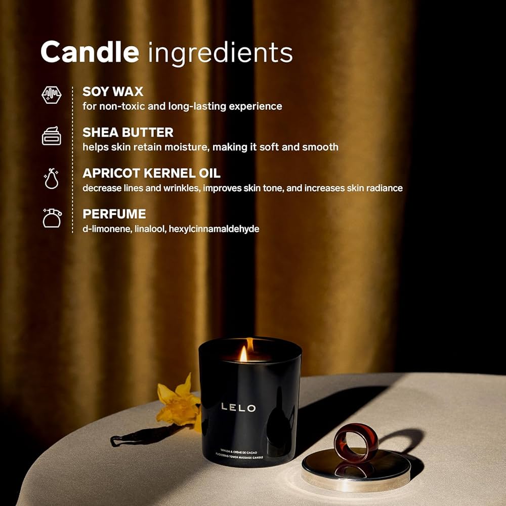 LELO Massage Candle - Vanilla & Crème De Cacao Scent