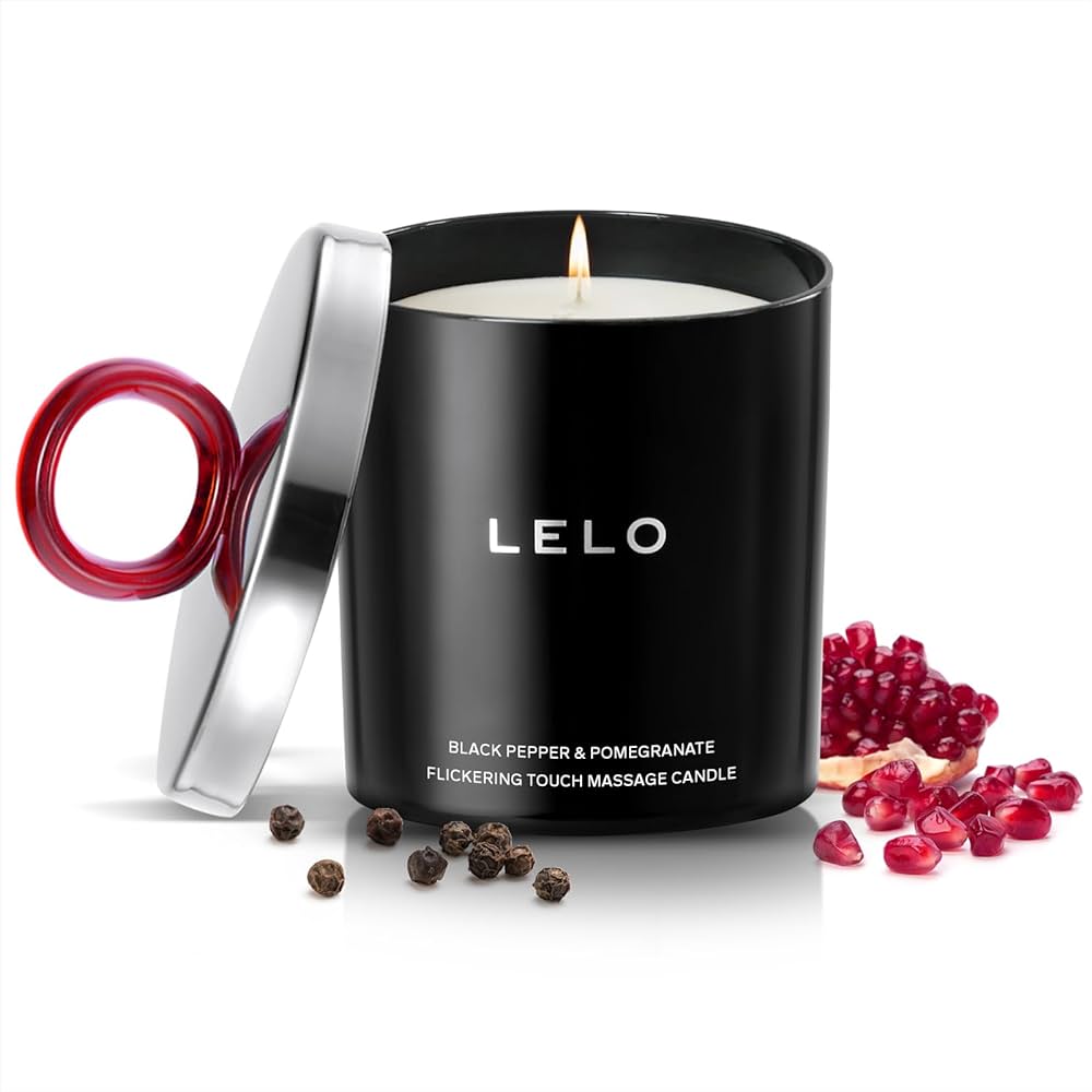 LELO Massage Candle - Black Pepper & Pomegranate Scent