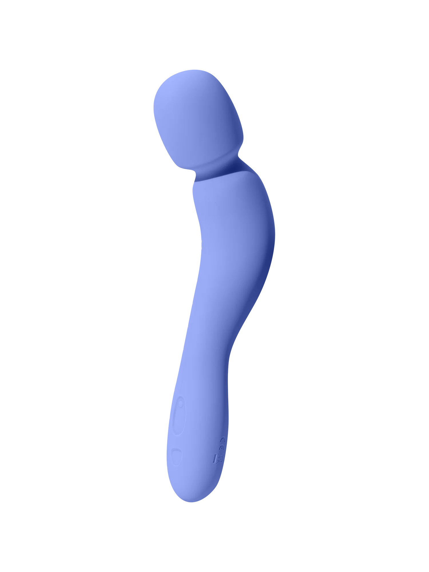 Dame Com  Silicone Wand Vibrator Periwinkle