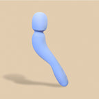Dame Com  Silicone Wand Vibrator Periwinkle