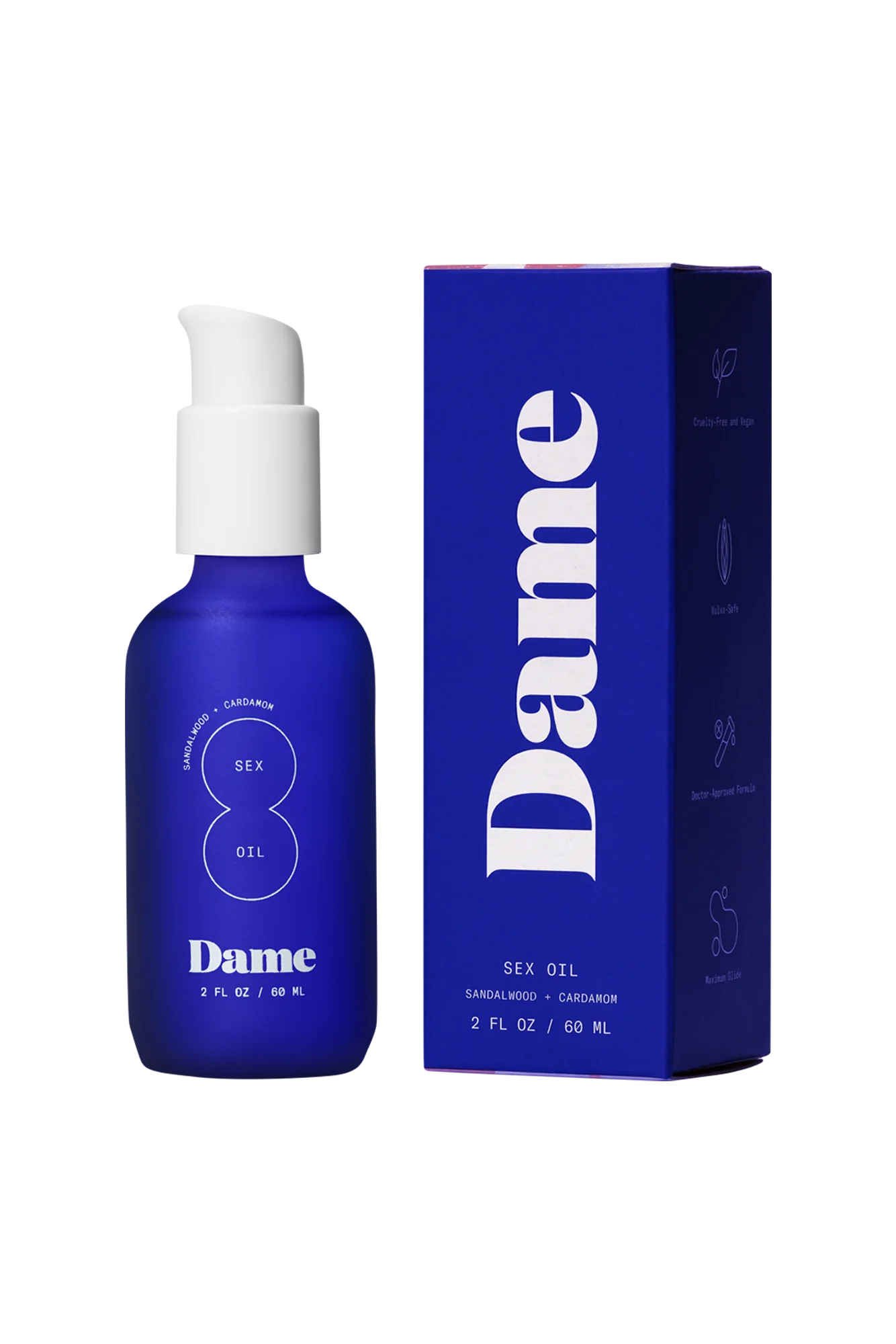 Dame Sex Oil Massage Oil 2 oz.