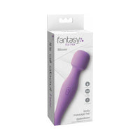 Fantasy For Her Body Massage-Her Rechargeable Silicone Wand Vibrator Purple