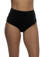 6628 - 1pc High Waist Cheeky Velvet Shorts