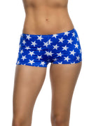 6632 - 1pc Low Rise Star-Spangled Shorts
