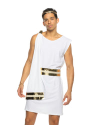 6636 - 2pc Gilded Greek God
