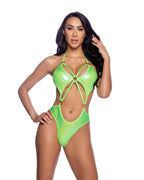 6660 - Shimmer Romper with Ring Detail