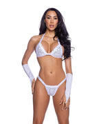 6678 - 2PC Fully Bedazzled Rhinestone Bikini Set