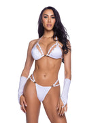 6684 - 2PC Bedazzled Strappy Breakaway Bikini Set with Rhinestone Detail