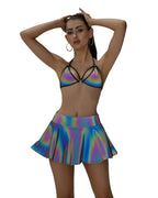 6701 - 2PC Reflective Bikini Tie Set
