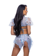 6715 - Butterfly & Sequin Triangle Top