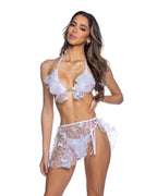 6722 - Butterfly & Sequin Tie Skirt