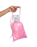 6729 - Metallic Iridescent Money Bag