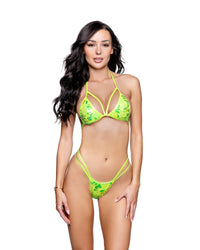 2PC Sequin Strappy Bikini Set
