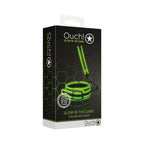 Dark Collar and Leash Set Neon Green