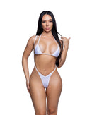 2PC V-Front Suspender Bikini Set