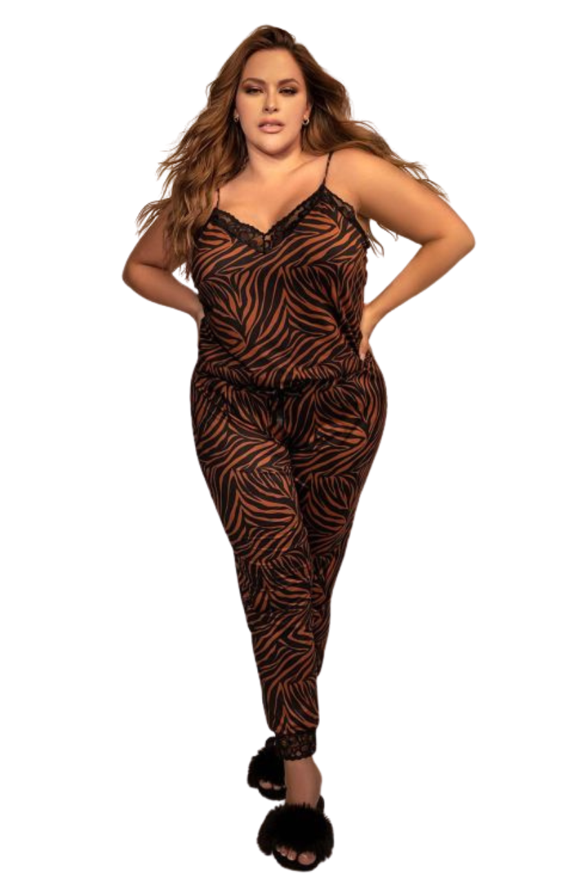 Two Piece Pajama Set Top and Pants