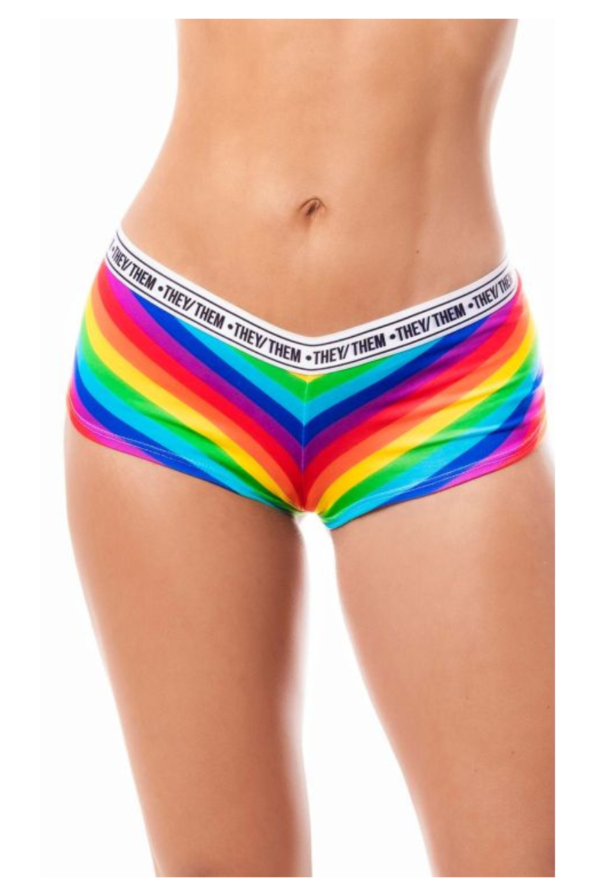 Rainbow Cheeky Short