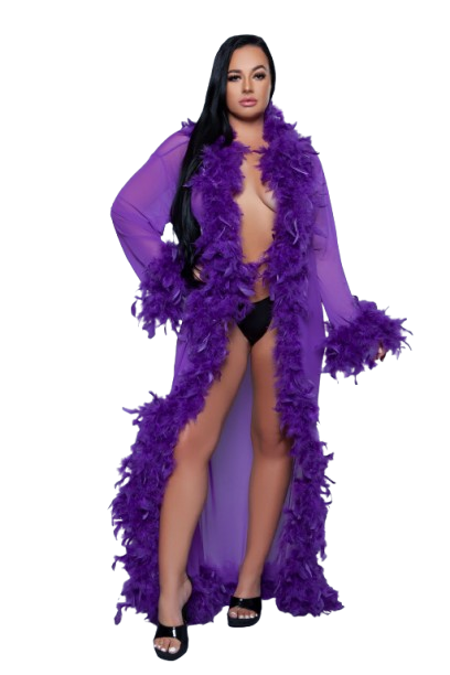 BW834VI Glamour Robe Violet