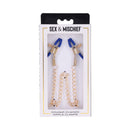 Sportsheets Sex & Mischief Cougar Chained Nipple Clamps