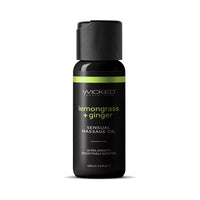 Wicked Lemongrass and Ginger Massage Oil 4 oz.