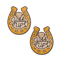Pastease Giddy Up Sparkling Horseshoe Golden Nipple Covers